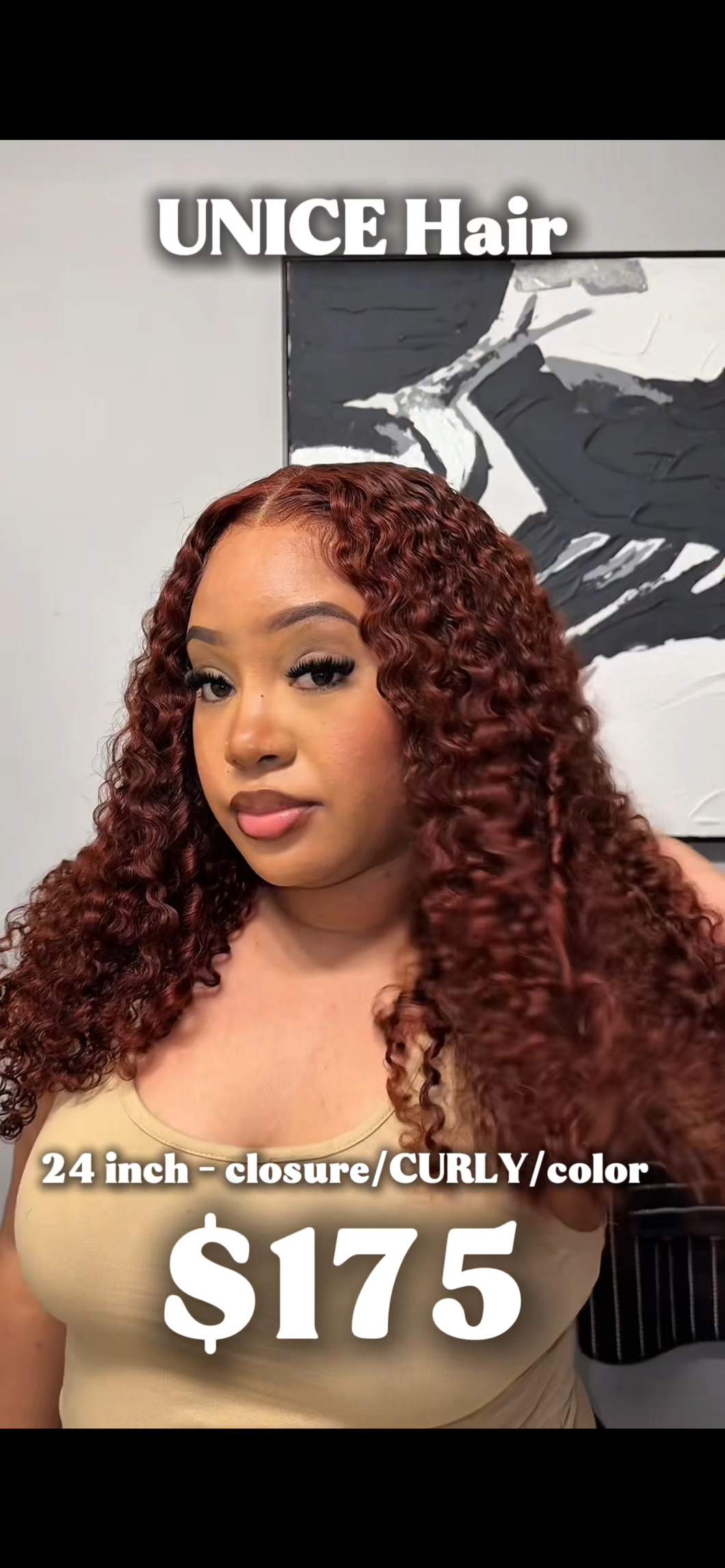 Unice color curly Wig